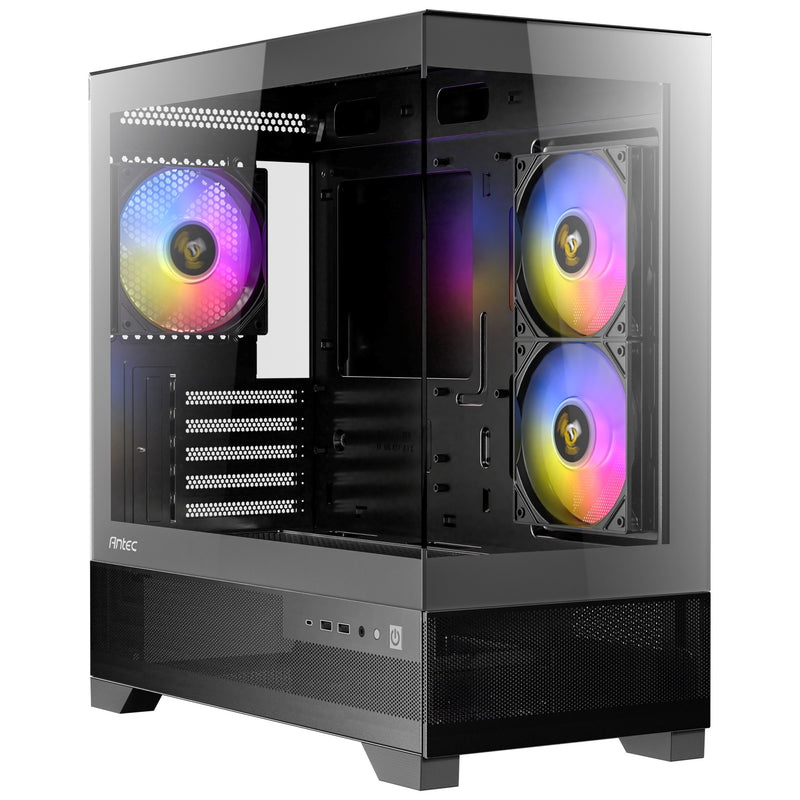 Load image into Gallery viewer, Antec cx500m rgb mini tower behuizing (zwart | 3x usb-a | tempered glass)
