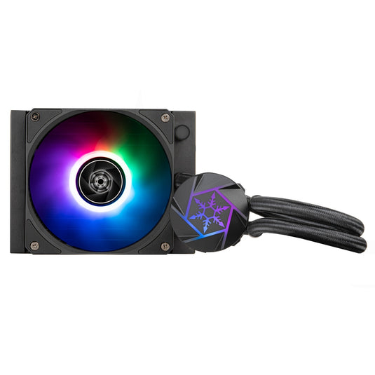 Silverstone vida 120 slim waterkoeling (zwart)