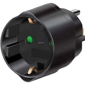 Brennenstuhl reisstekker nederland > usa japan, geaard (zwart)