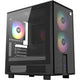 Xyz pc gear atom midi tower behuizing (zwart | 2x usb-a | 1x usb-c | tempered glass)