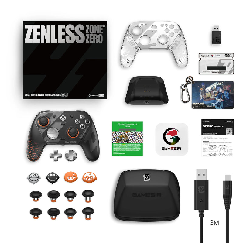 ギャラリービューアに画像をロードする, Gamesir g7 pro zenless zone zero edition wireless controller (zwart, xbox series x|s, xbox one, pc, android, 2.4 ghz usb bluetooth)
