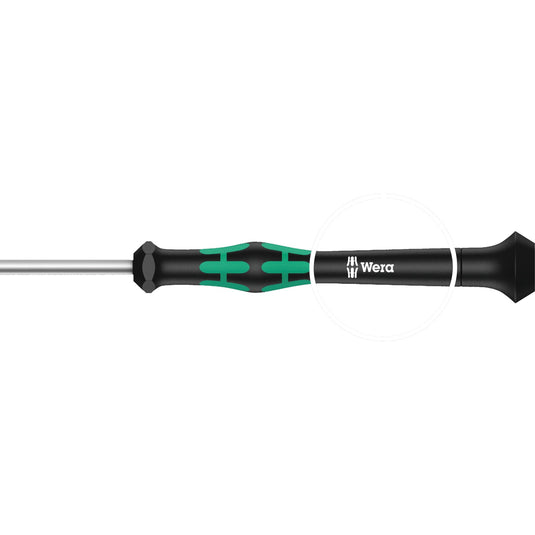 Wera kraftform 12sb1 micro-schroevendraaierset (zwart groen, voor elektrische apparaten)