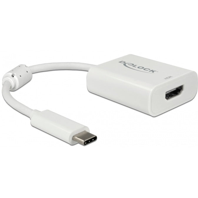 Load image into Gallery viewer, Delock usb-c > hdmi adapter (wit, 0,1 meter, 4k 60hz, hdr)
