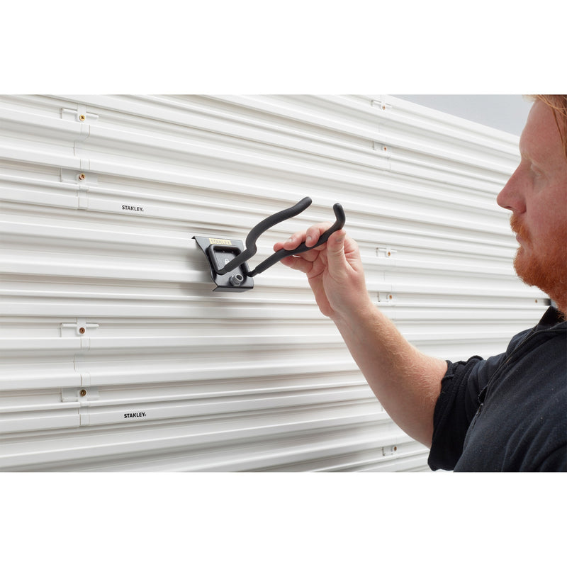 Load image into Gallery viewer, Stanley track wall - haak voor tuingereedschap houder (zwart)
