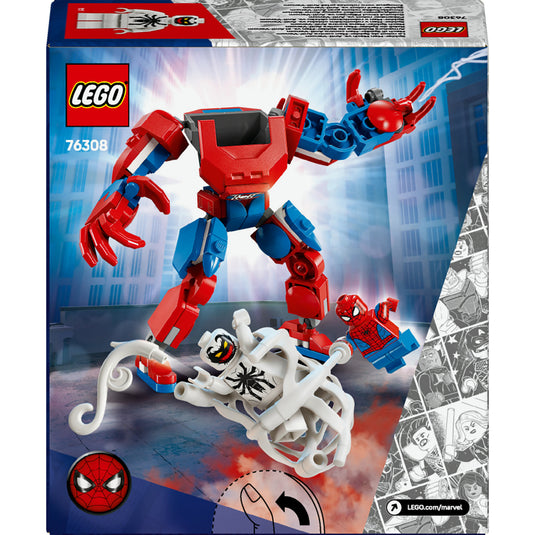 Lego super heroes 76308 spider-man mecha vs. anti-venom