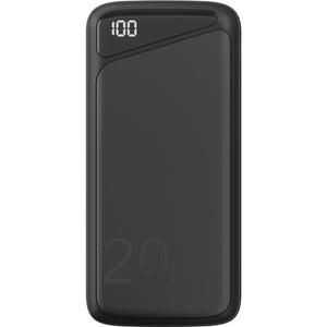 Goobay quick charge powerbank 20.000 mah - 74 wh (zwart, usb-c pd, qc 3.0)