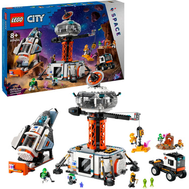 Lego city - ruimtebasis en raketlanceringsplatform constructiespeelgoed (60434)