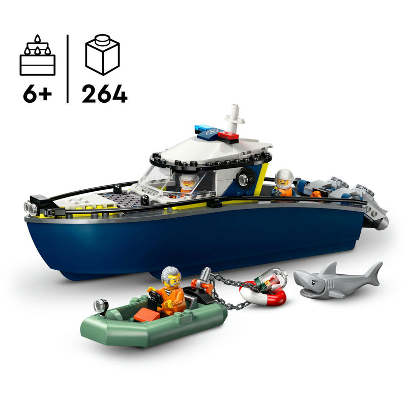 Load image into Gallery viewer, Lego city - achtervolging met politieboot constructiespeelgoed (60456)
