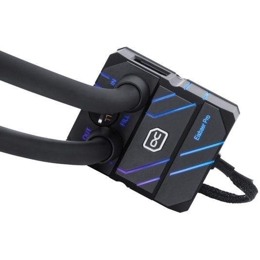 Alphacool eisbaer pro hpe aurora 360 cpu aio waterkoeling (zwart, argb, 4-pin pwm)