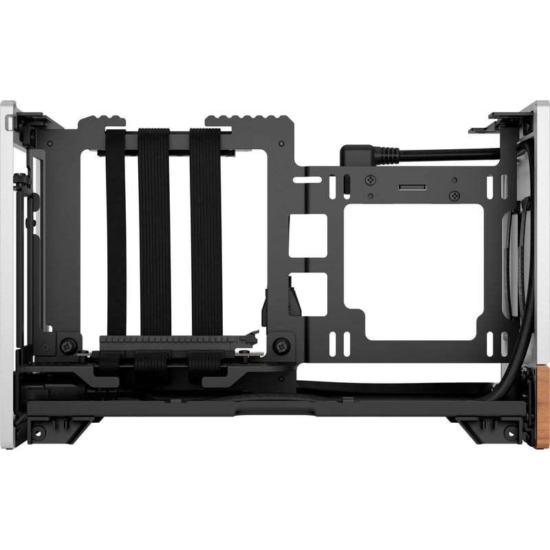 Load image into Gallery viewer, Fractal design terra mini tower behuizing (zilver houtkleur | 1x usb-a | 1x usb-c)
