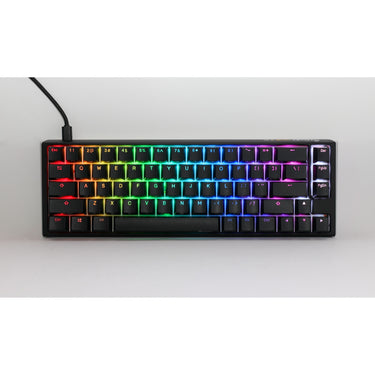 Ducky one 3 classic sf rgb mechanisch toetsenbord (zwart, us lay-out (qwerty), cherry mx brown, 65%, rgb leds, double-shot pbt, hot-swappable, quack mechanics)
