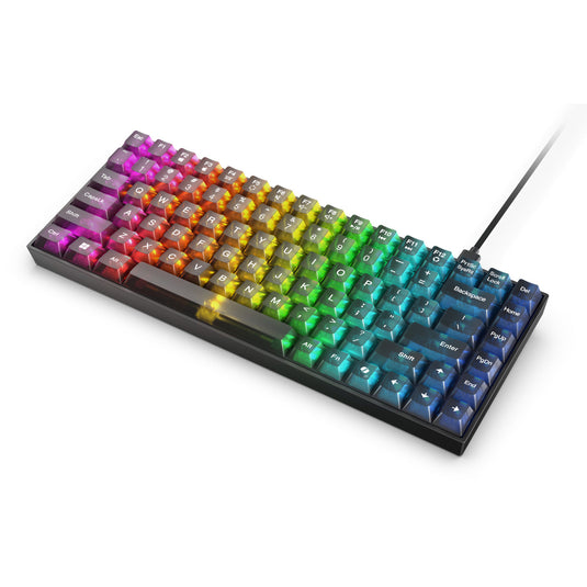 Lenovo legion k510 mini pro rgb mechanisch gaming toetsenbord (zwart, us lay-out (qwerty), 75%, brown switch, hot swap, usb)