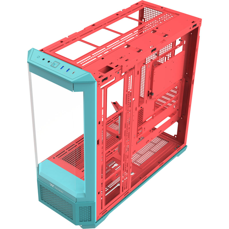 ギャラリービューアに画像をロードする, Thermaltake view 600 tg mint strawberry big tower behuizing (mint bes | 2x usb-a | 1x usb-c | tempered glass)
