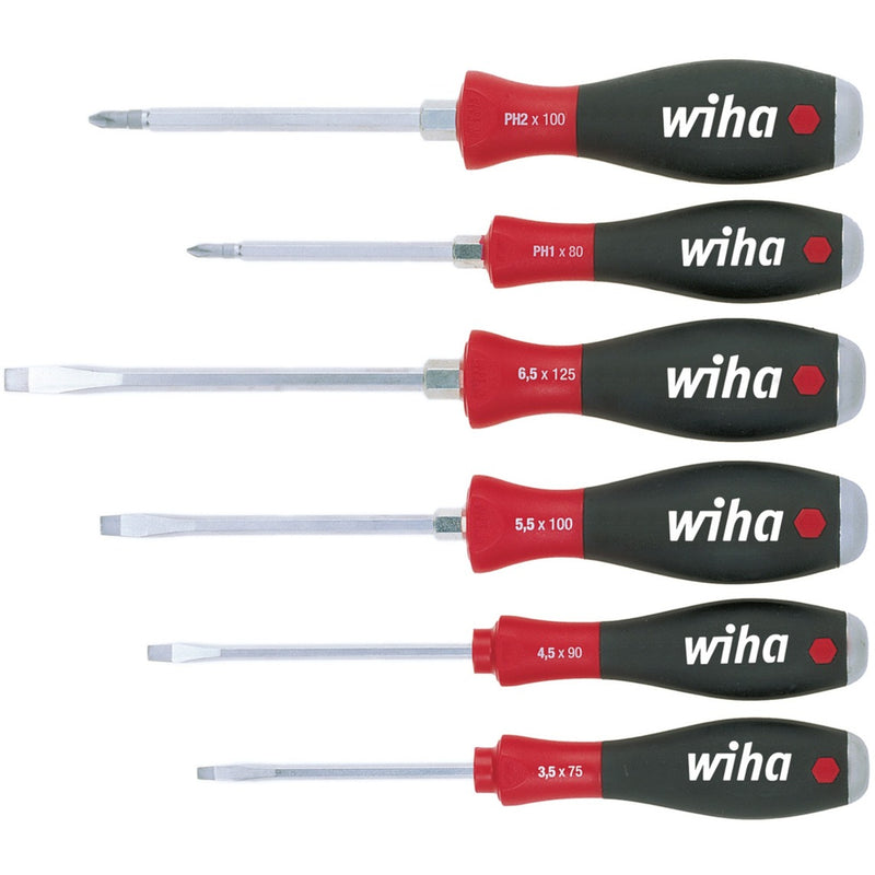 ギャラリービューアに画像をロードする, Wiha schroevendraaierset 530hk6 | 6-delig sleuf ph | meercomponentengrepen | 6-kant-mes aanzet | 1 stuk - 21250
