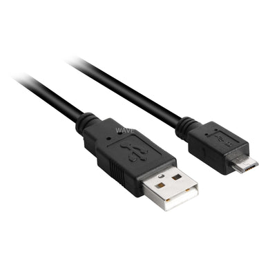 Sharkoon usb-a 2.0 > micro usb-b kabel (zwart, 1 meter)