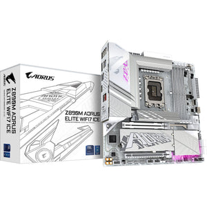 Gigabyte z890m aorus elite wf7 ice socket 1851 moederbord (raid, 2.5gb-lan, wi-fi 7, bt, sound, µatx)