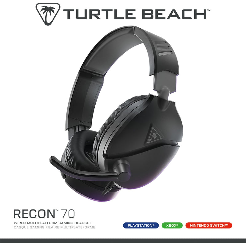 Load image into Gallery viewer, Turtle beach ear force recon 70p black (2024) over-ear gaming headset (zwart, ps4, ps5, xbox series x|s, xbox one, switch, pc, mobile)
