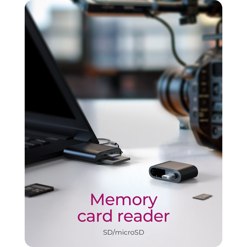 Load image into Gallery viewer, Icy box ib-cr204-cu3 2-in-1 kaartlezer (zwart)
