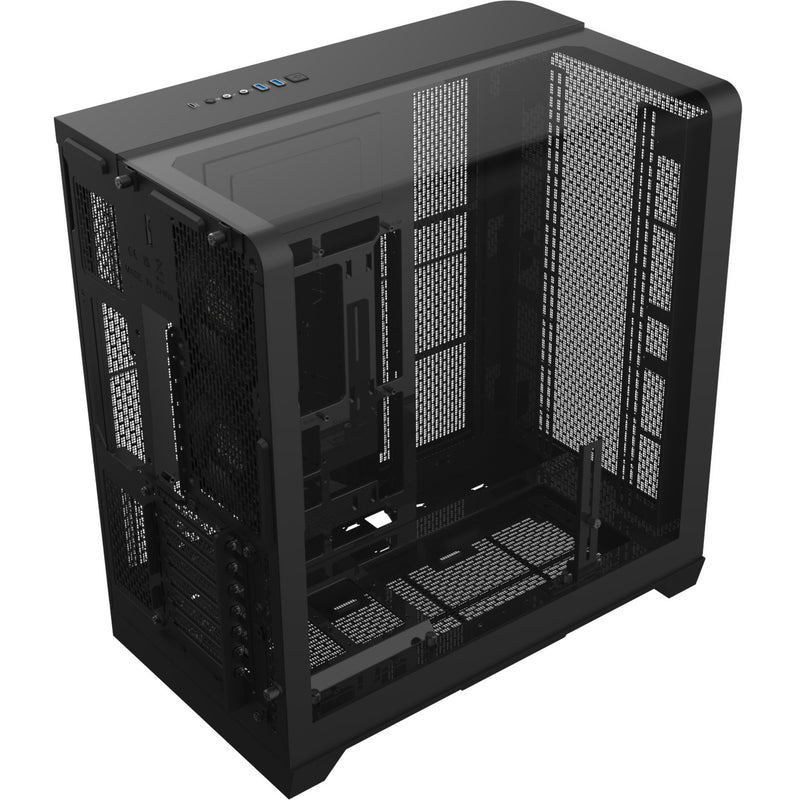 Load image into Gallery viewer, Thermaltake view 390 air midi tower behuizing (zwart | 2x usb-a | 1x usb-c | tempered glass)
