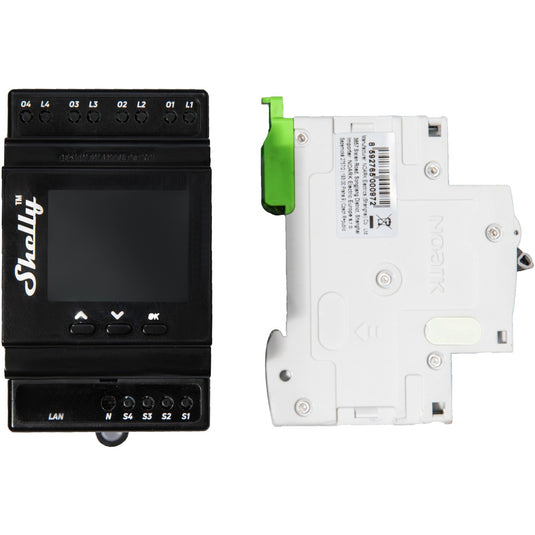 Shelly pro 4pm relais (4-kanaals, wifi, lan, bluetooth)