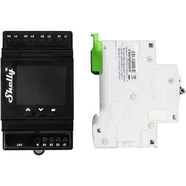 Shelly pro 4pm relais (4-kanaals, wifi, lan, bluetooth)
