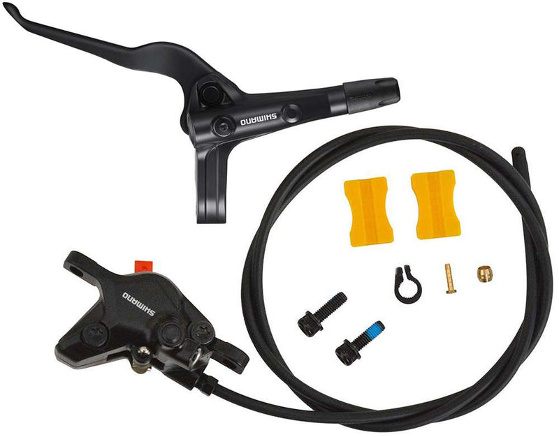 Load image into Gallery viewer, Hydraulische schijfremset Shimano MT402-3 MT410 voor - zonder remschijf - zwart
