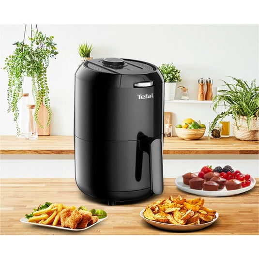 Tefal easy fry compact ey1018 heteluchtfriteuse (zwart, 1.6 liter)
