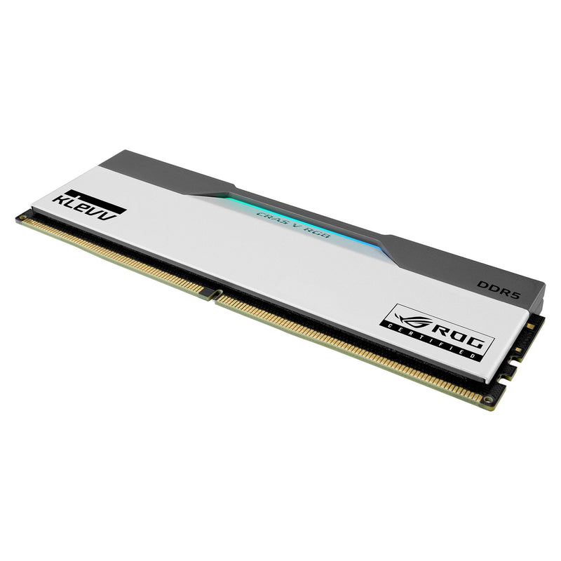 Load image into Gallery viewer, Klevv cras v rgb rog 32 gb ddr5-6200 (2x 16 gb) werkgeheugen (wit, kd5agua80-62b320p, xmp, expo)
