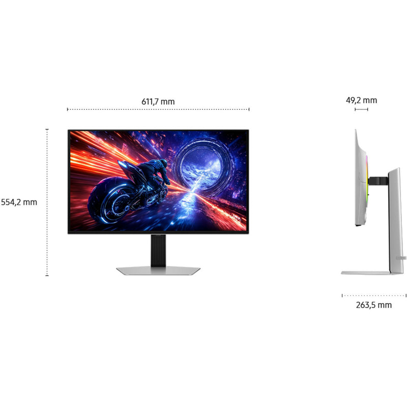 Chargez l'image dans la visionneuse de la galerie, Samsung odyssey oled g6 g60sf 27 gaming monitor (zilver, 2x hdmi, displayport, 2x usb-a, usb-b, 500 hz)
