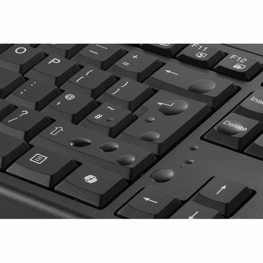 Kensington km270 eq rechargeable desktop set – wireless desktopset (zwart, us lay-out (qwerty), membraan, 100%, bluetooth, 2.4 ghz)