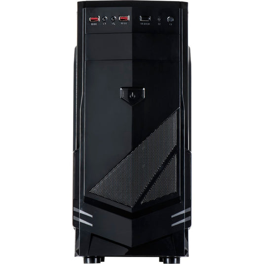 Inter-tech b-30 midi tower behuizing (zwart | 2x usb-a)