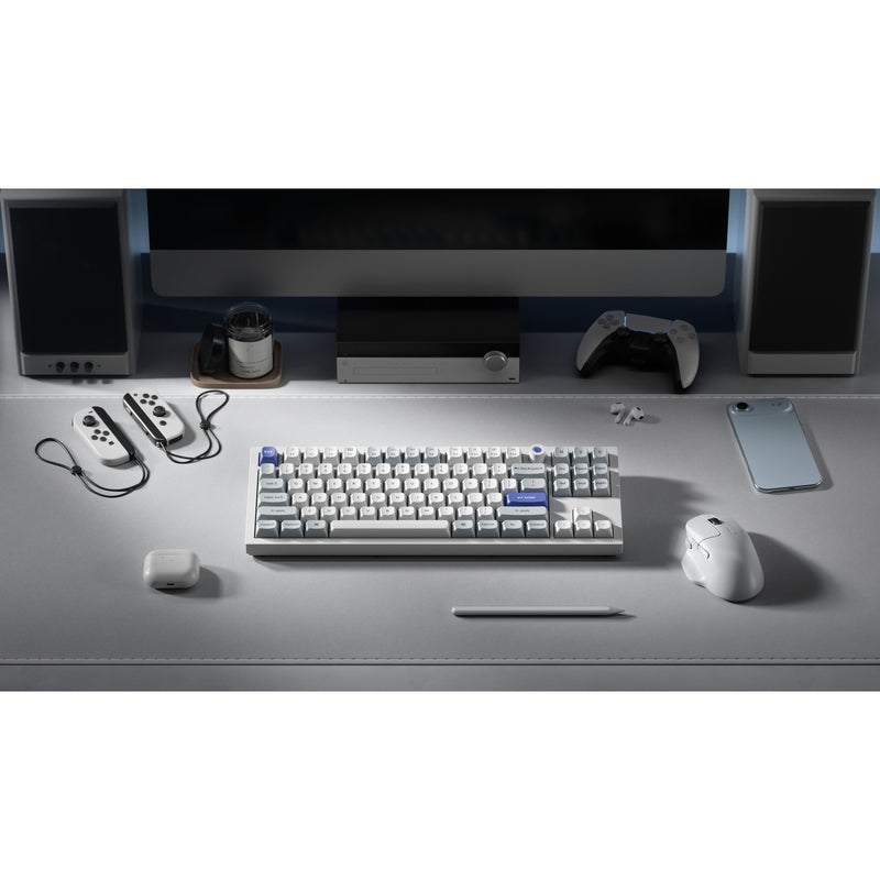 Load image into Gallery viewer, Keychron q3 he 8k magnetic switch keyboard (wit, us lay-out (qwerty), ultra-fast lime, 80% (tkl) , rgb, hot swap, 8k)
