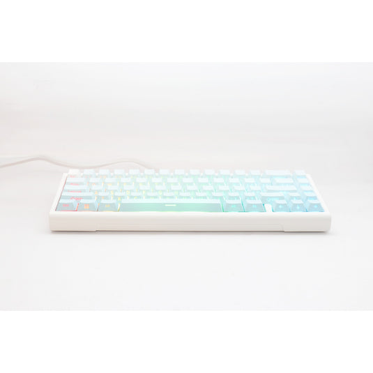 Ducky projectd tinker 65 - pom edition met qmk via, toetsenbord (lichtblauw wit, us lay-out, kailh box cream pro, rgb led, double-shot pbt, hot-swappable pom, gasket mount, 65%)