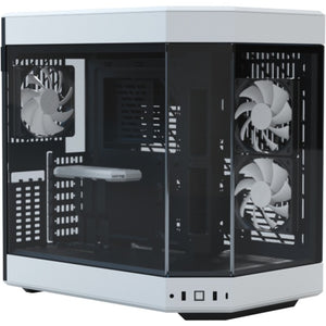Hyte y60 midi tower behuizing (wit zwart | 3x usb-a | tempered glass)