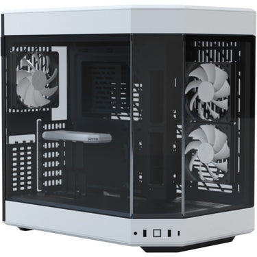 Hyte y60 midi tower behuizing (wit zwart | 3x usb-a | tempered glass)
