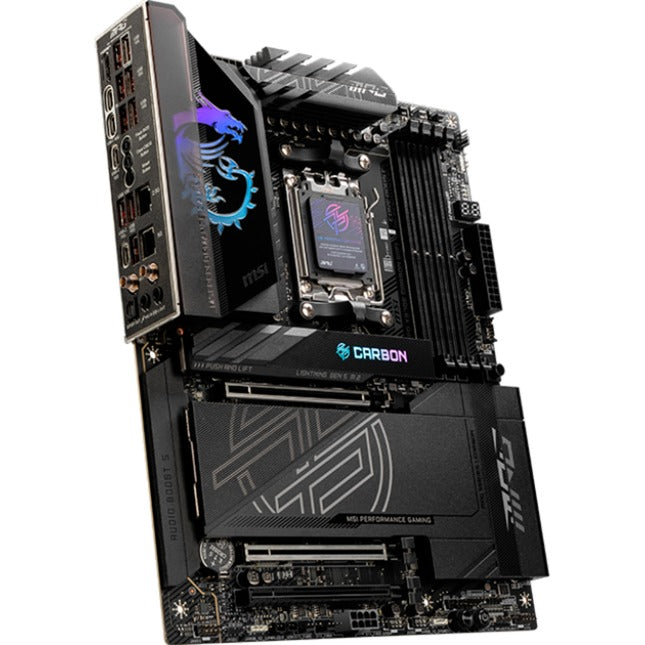 Load image into Gallery viewer, Msi mpg x870e carbon wifi socket am5 moederbord (raid, 5gb-lan, 2,5gb-lan, wi-fi 7, bt, sound, atx)
