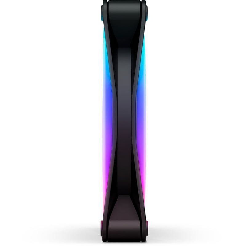 Load image into Gallery viewer, Nzxt f140 rgb duo case fan (zwart, 140 x 140 x 25 mm, pwm, zonder controller)
