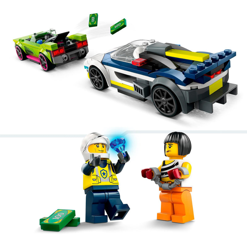 Load image into Gallery viewer, Lego city 60415 politiewagen en snelle autoachtervolging
