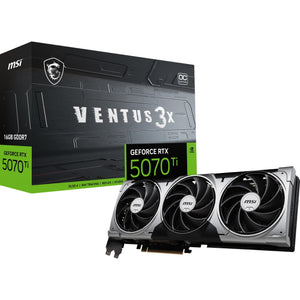 Msi geforce rtx 5070 ti 16g ventus 3x oc grafische kaart (3x displayport, 1x hdmi)
