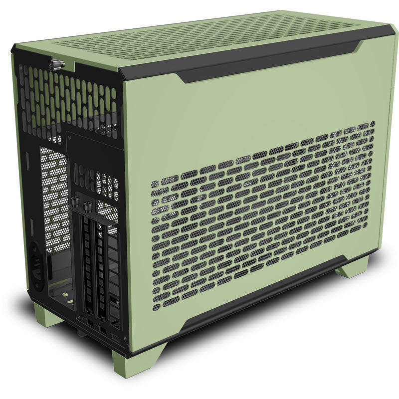 Load image into Gallery viewer, Thermaltake tr100 matcha green mini tower behuizing (lichtgroen | 2x usb-a | 1x usb-c)
