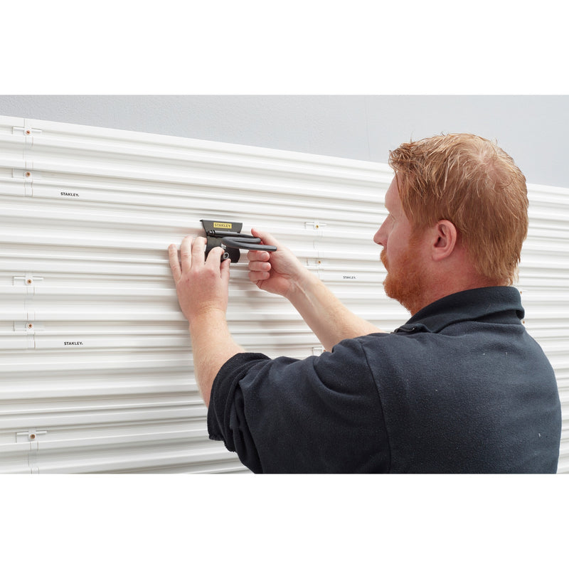 Load image into Gallery viewer, Stanley track wall - s haak houder (zwart)
