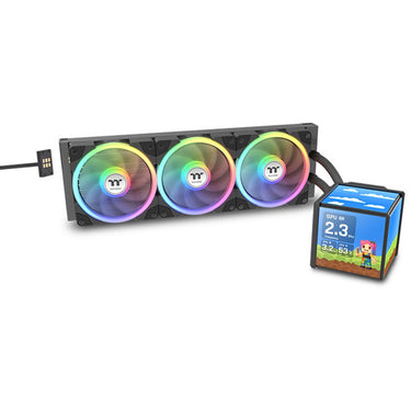 Thermaltake minecube 360 ultra argb sync aio liquid cooler waterkoeling (zwart)