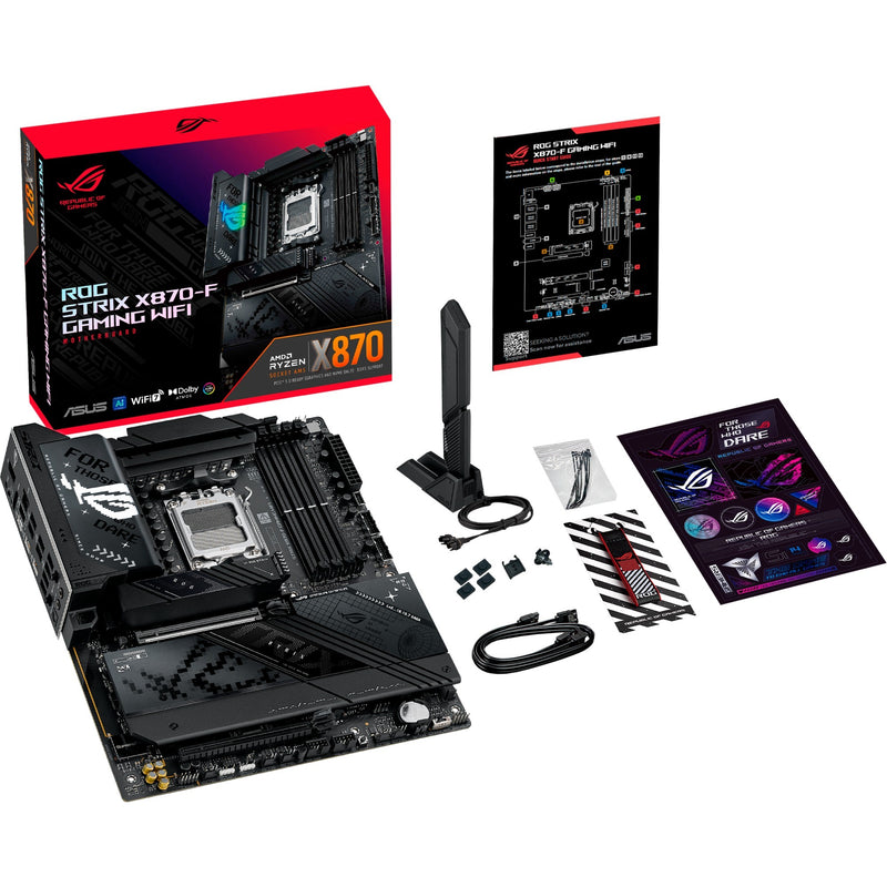 Load image into Gallery viewer, Asus rog strix x870-f gaming wifi socket am5 moederbord (2.5gb-lan, wi-fi 7, bt, sound, atx)
