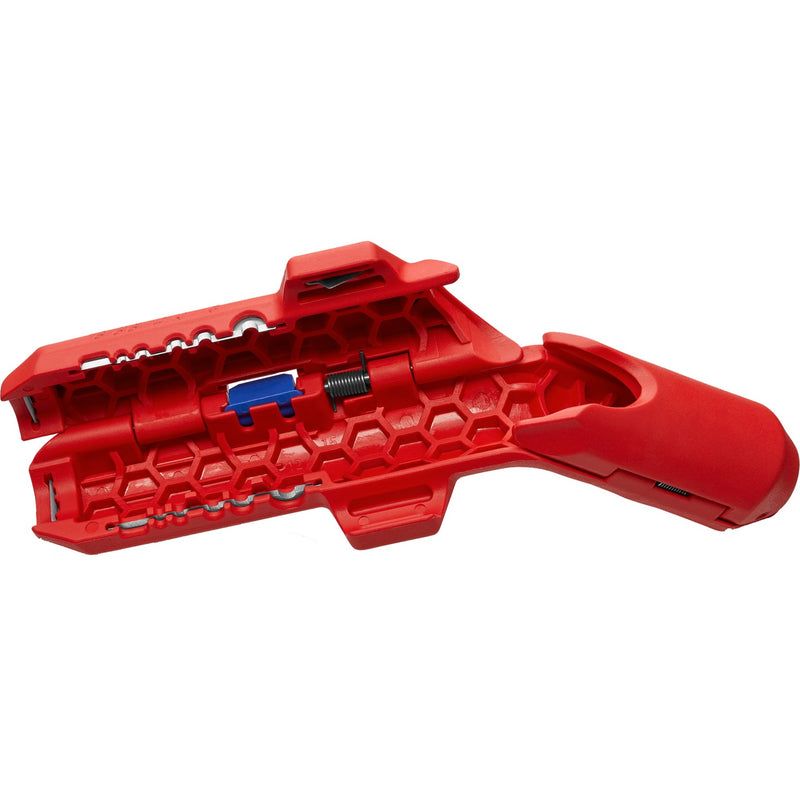 Load image into Gallery viewer, Knipex ergostrip universeel kabelstrip- ontmantelingsgereedschap (rood blauw)
