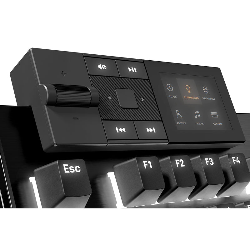 Chargez l'image dans la visionneuse de la galerie, Be quiet! dark mount silent tactile rgb mechanisch gaming toetsenbord (zwart, us lay-out (qwerty), silent tactile, 100%, argb, pbt double-shot keycaps, media dock)

