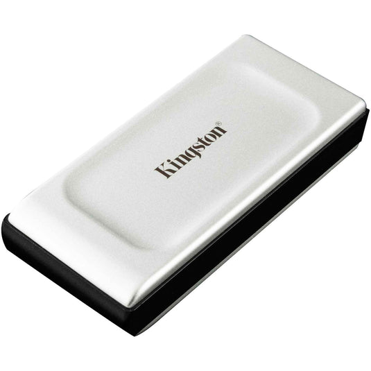 Kingston xs2000 portable 1 tb externe ssd (zilver zwart, sxs2000 1000g, usb-c 3.2 (20 gbit s))