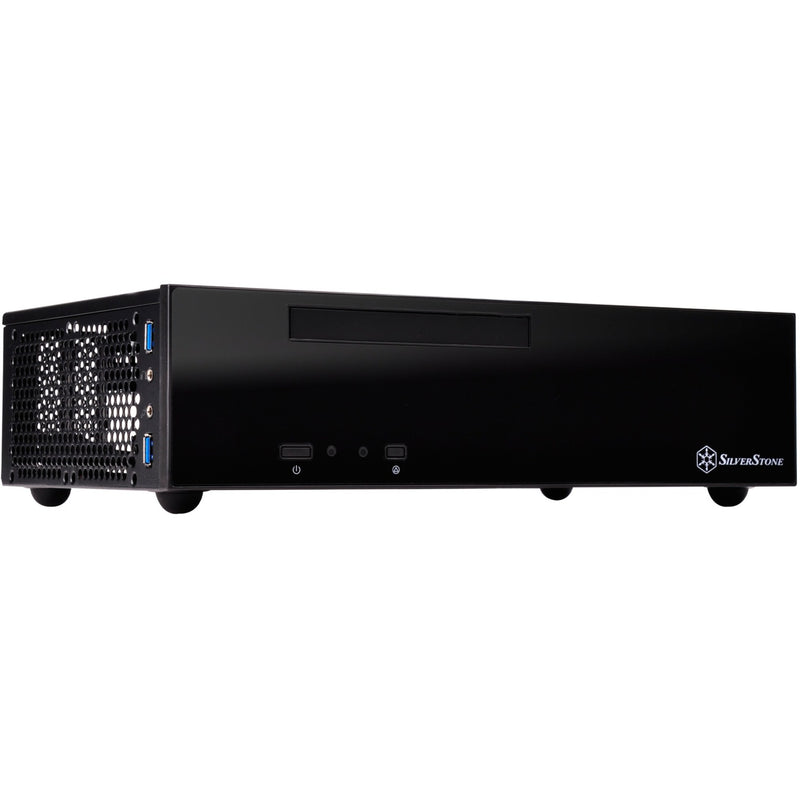 Load image into Gallery viewer, Silverstone sst-ml09b htpc behuizing (zwart | 2x usb-a)
