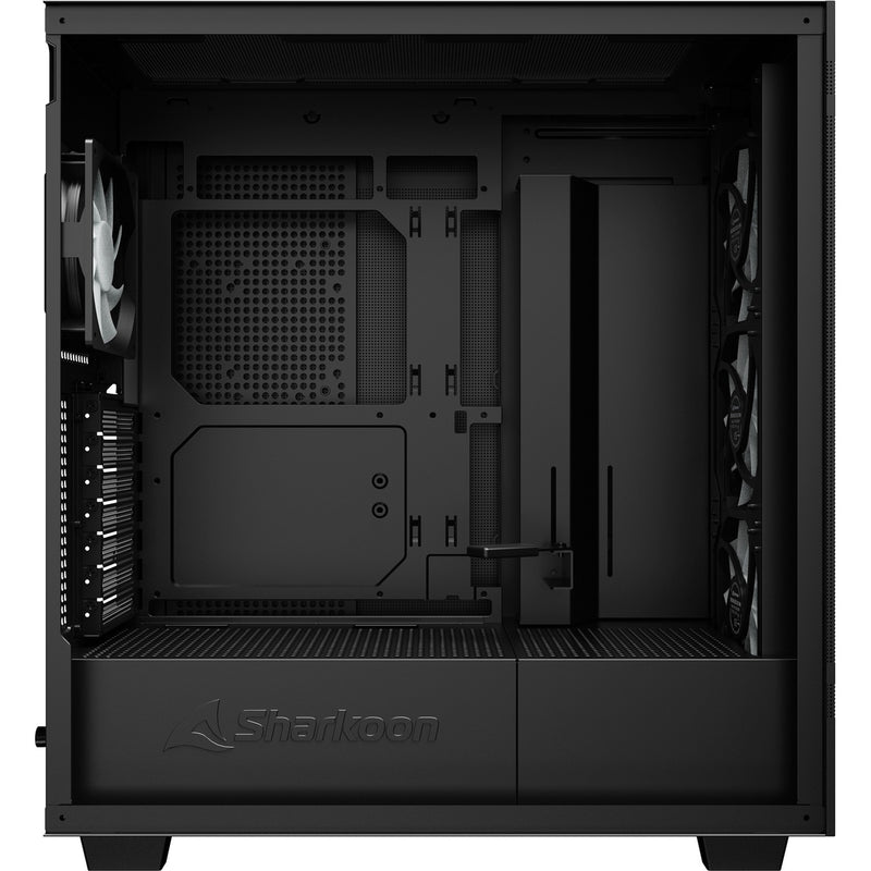 Load image into Gallery viewer, Sharkoon rebel c50 black rgb midi tower behuizing (zwart | 2x usb-a | 1x usb-c | rgb | tempered glass)
