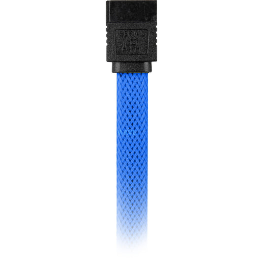 Sharkoon sata iii sleeve kabel (blauw, 0,3 meter)