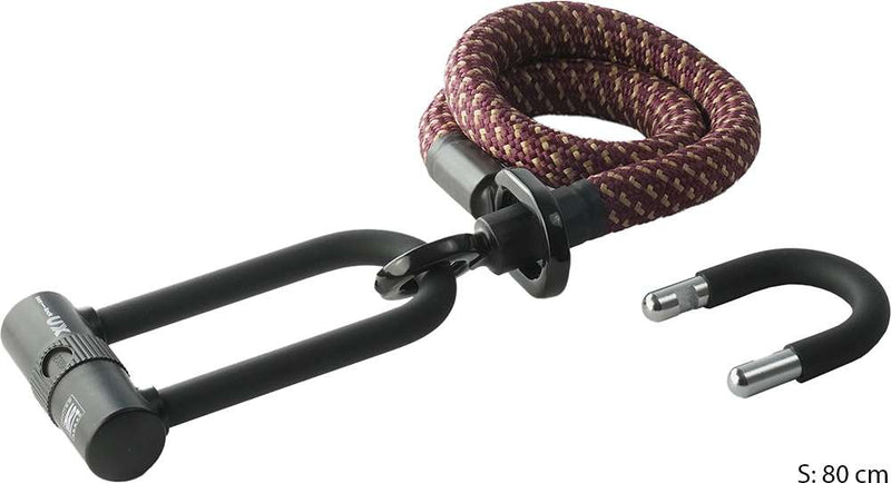Afbeelding laden in galerijviewer, Texlock eyelet u x - u-lock incl. textile cable with steel core
